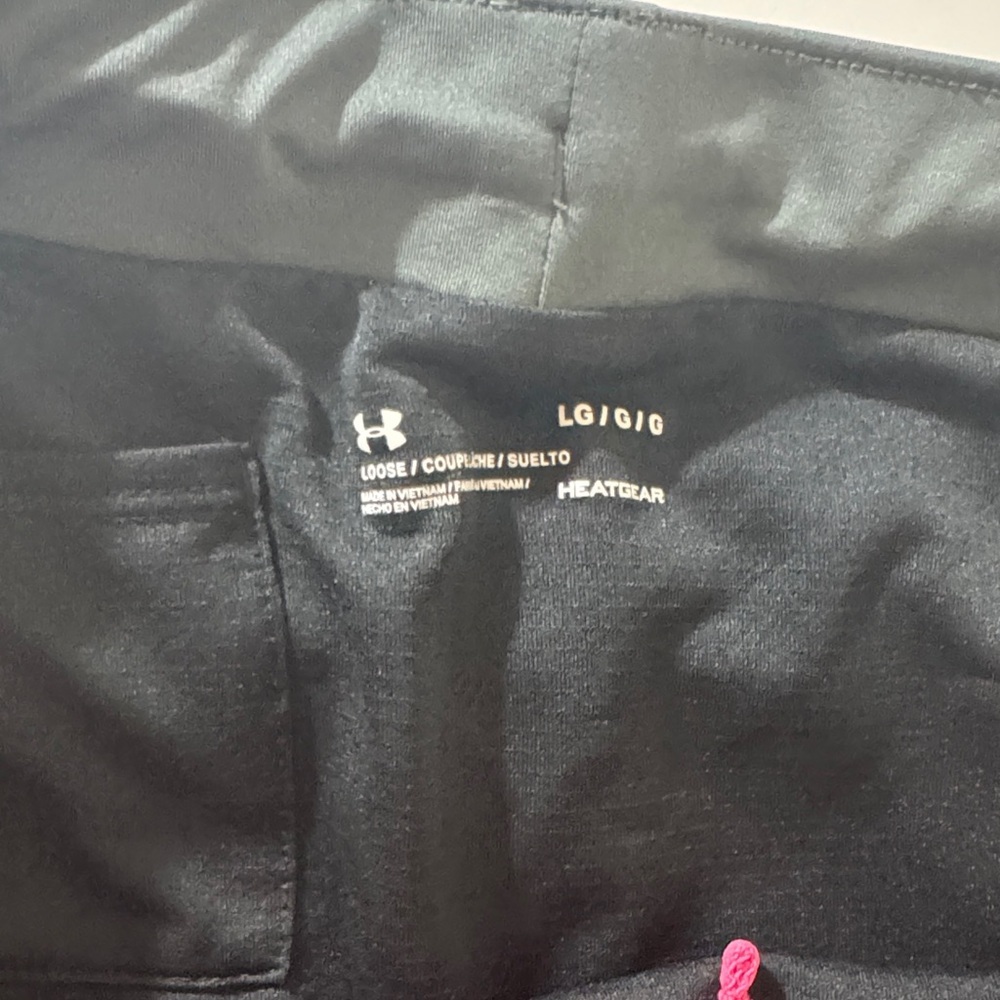 Under Armour Women's Athletic Shorts in Black and Pink - Picture 2 of 5